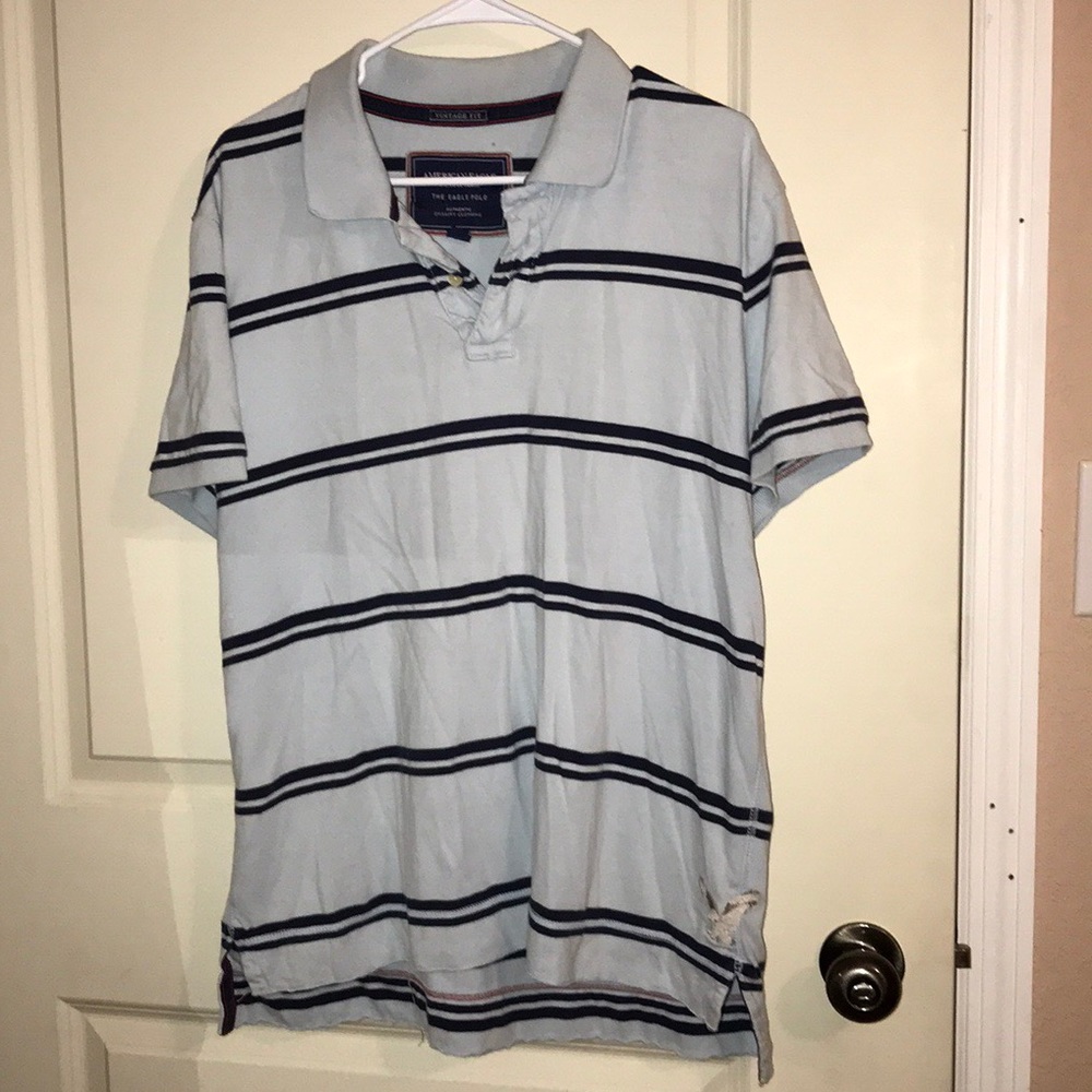 American Eagle Men’s Striped Polo